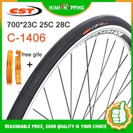 1PC CST Tires C1406 bicycle tire 700x23 25 28C Road Bike tire 622 bald tire race tire CONQUISTARE road bike tire C1761 700C bike parts