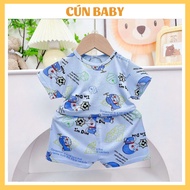[L09] Cool elastic set with glass print, soft, cool and comfortable elastic for babies to wear in th