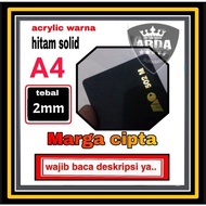 Solid black acrylic 2mm A4/ Acrylic black solid A4 Acrylic marga cipta/ acrylic sheet acrylic sheet 