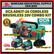 DCA ADKIT-26 CORDLESS BRUSHLES COMBO KIT (ADJZ2060I + ADPL208) WITH "A-STACK" BOX