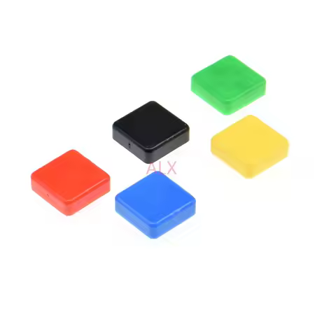 50PCS square Tactile Button caps for B3F-4055 12X12X7.3MM Micro TACT Key SWITCH FOR ARDUINO 12*12*7.