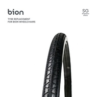 Bion Wheelchair Replacement Tyres Only | Rear Tyre for replacement 1pc (For self-repair)