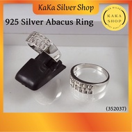 Original 925 Silver Plain Abacus Ring For Women (352037) | Cincin Perempuan Sempoa Perak 925 | Ready Stock