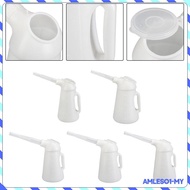 [AmlesoaeMY] Oil Jug with Spout Durable Oil Measuring Jug White Ergonomical Handle Leakageproof Oil 