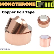 Copper Foil Tape Shielding guitar Self Adhesive 1 side Cooper Conductive