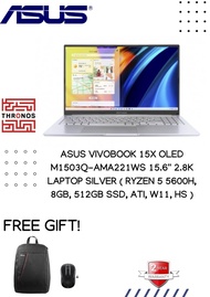 Asus VivoBook 15X OLED M1503Q-AMA221WS 15.6'' 2.8K Laptop Silver