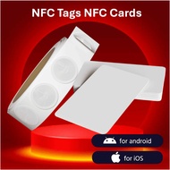 [SG SELLER] NFC Tag Sticker / NFC Smart Card NFC 216 Rewritable 13.56MHz NFC Tag Compatible with And