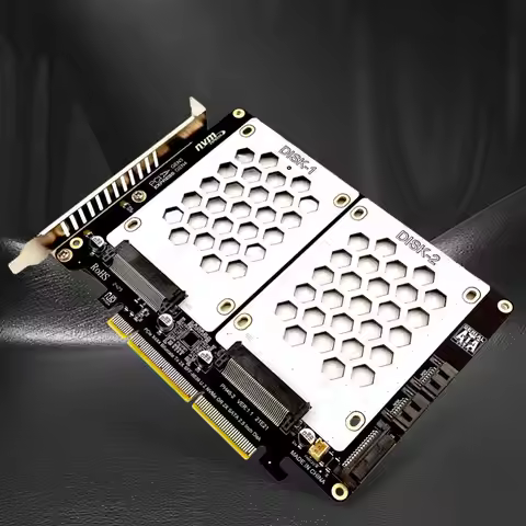 U.2 Dual Drive Adapter Card with LED Indicator U2 To PCI E Adapter Card U.2 PCIe Adapter Dual U.2 To