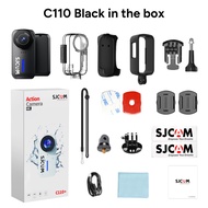 SJCAM C110 Plus Action Camera 4K Motorcycle Riding Recorder Vlog Night Vision 360 Camera Waterproof 