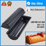 Loyang Kue Anti Lengket Rectangle Pan Ulir 30 Cm Setengah Lingkaran