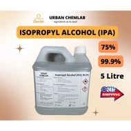 Isopropyl Alcohol IPA 75% & 99.9% [5000ML] Hand Sanitizer / Rubbing Alcohol / Degreaser / Solvent