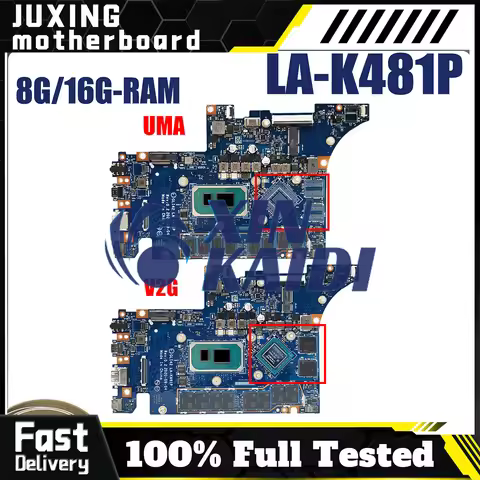 LA-K481P For LENOVO Ideapad 5 Pro-14ITL6 LA-K481P Notebook Motherboard i3 i5 i7 CPU Laptop Mainboard