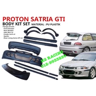 SATRIA GTI ✅ BODY KIT (PU PLASTIK) GETAR TAHAN BUMPER+SKIRT+SPOILER+LINING+ARCH