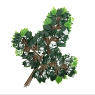 Combo of 12 branches of decorative fake wholesale leaves (1 branch, 3 branches) leaves make super be