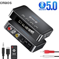 Bluetooth 5.0 Receiver Transmitter FM Stereo AUX 3.5mm Jack RCA Optical Wireless Handsfree Call NFC 