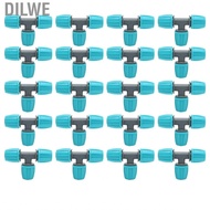 Dilwe 20PCS Water Tube Joint 16mm Hose Nozzle Tee Connector Pipe Lock Barbed NEW