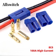EC5 Banana Connector 5.0mm Gold Plug 10AWG Silicone Cable EC5 Male Plug/Female Jack Pigtail Wire Con
