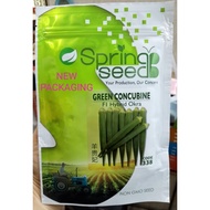 F1 Hybrid Okra Green Concubine 338 | Spring Bendi Hijau (200g)