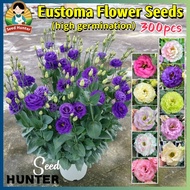 300pcs/pack Mixed Color Eustoma Flower Seeds for Gardening Potted Lisianthus Flower Live Plant Bonsa
