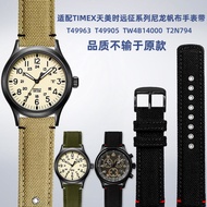 Suitable for TIMEX TIMEX Expedition Series T49963 T49905 Outdoor Sports Nylon Canvas Watch Strap Men