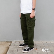 Long SLIM STRAIGHT Army Green Cargo PANTS TWILL Cargo PANTS Army Green Cargo PANTS