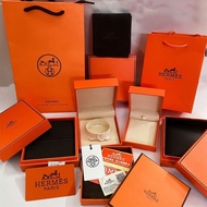 Suitable for Hermes Orange Color Counter H Necklace Box Bracelet Ring Ear Studs Packaging Box Univer