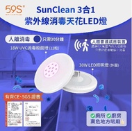 ⛔截單日：2月27日  ❤️‍🔥59S Sunclean 紫外線消毒天花LED燈