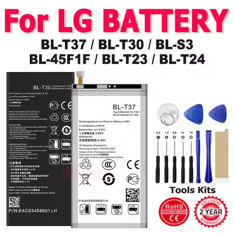 Phone BL-T37 BL-T30 BL-45F1F BL-T23 BL-T24 BL-T28 BL-S3 Battery For LG X Power 2 II V40 X-Cam H970 T