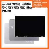 Top Set /LCD Screen Assembly For Model 14 inch A2442 A2779 A2918 A2992 2021-2023