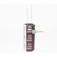 Capacitor EG2A821MNN1840 820UF 100V 105C ELITE SIZE 18X40MM. Brown