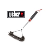 Weber Grill Brush 18" Three-Sided | Bbq Grill Brush | Grill Cleaning Brush | Weber