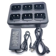 BaoFeng Walkie Talkie 6-Way Rapid Battery Charger Adapter For BF9700 UV-9R Plus A58 R760 UV-XR UV9R 