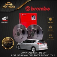 BREMBO TOYOTA CALDINA ST246 GT4 REAR (BELAKANG) BREMBO DISC BRAKE ROTOR