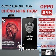 Oppo A95 tempered glass anti-peeping full screen | Screen protector for oppo Pancase