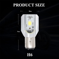 1pc H4 LED Bulb Ba20d H6m Motorcycle Headlight COB H4 Headlamp H4 Scooter Driving Lights Fog Lights