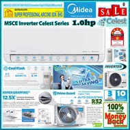 Midea Inverter Aircon MSCEB-10CRFN8 Celest Series 1.0hp R32 Inverter Air Conditioner