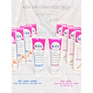 Veet French hair removal cream to remove hair from bikini areas, armpits, limbs, and face hair for b