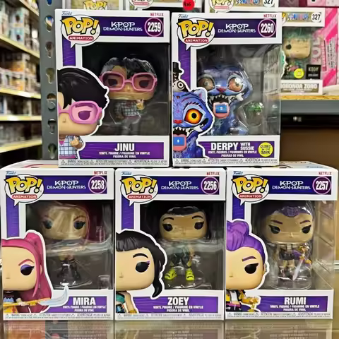 Funko Pop HUNTR/X K-POP Witch Hunter Squad Rumi Zoey Mirai Jinu Derpy&Sussie Ornament Desktop Decora