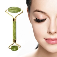 Natural Jade Roller and Gua Sha Facial Massager Scraping Board Beauty Tool Double Head Facial Roller