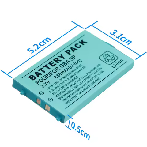 1-10pcs 3.7V 850mAh Rechargeable Lithium-ion Battery Pack with Screwdriver for Nintendo Gameboy Adva