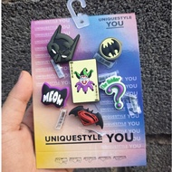 BATMAN charm Set with cross sandals, BATMAN cross sandals decoration accessories, BATMAN jibbitz cha