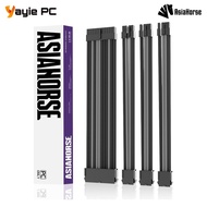 Asiahorse Black Gray PSU Extension Cable Kits
