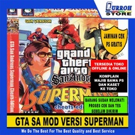 KASET GAME PS 2 GTA SA MOD SUPERMAN