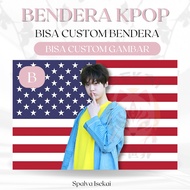 AMERICAN FLAG KPOP SANHA ASTRO KPOP POSTER/ KPOP FLAG/ Yoon Sanha KPOP Tapestry/ Kpop Tapestry/