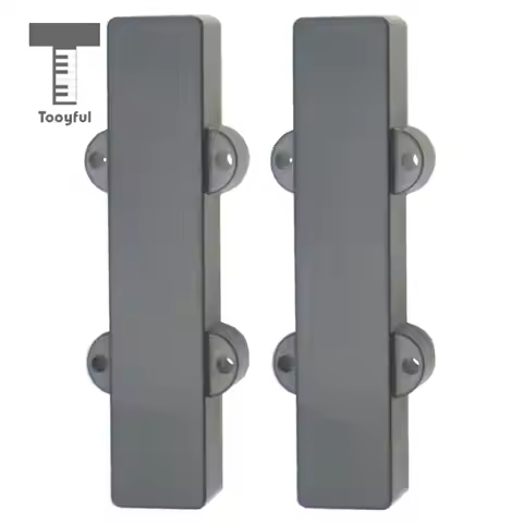 2 Pieces 91mm/94mm Sealed Guitar Pickup Covers 4 String No Hole Pickup Cover Bridge Neck for Jazz Ba