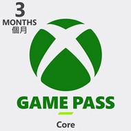Xbox Game Pass Core 3 個月訂閱卡 數位下載版