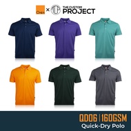 Oren Sport 160GSM Quick Dry Unisex Plain Polo Shirt QD06: Navy Pro/U.Violet/Emerald/Neon Orange/Fore