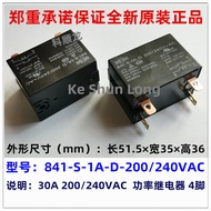 841-S-1A-D-200/240VAC 30A 4 Pins Brand New Original SONGCHUAN Matsukawa Relay