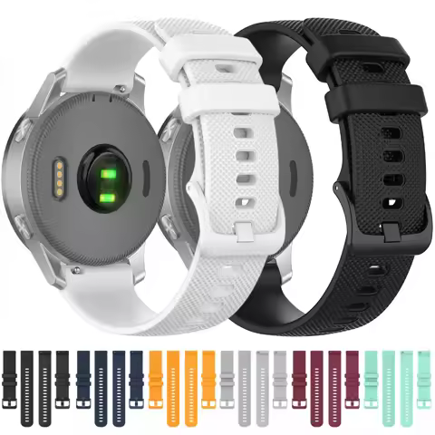 20mm Silicone Watchband For Garmin Vivomove Trend / Sport / Style Wristband Bracelet Watch Strap For
