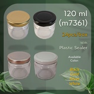 120 ml Glass Jar with Plastic Sealer (24pcs/box)